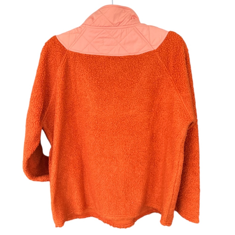 NWT Vera Bradley Teddy Fleece Pullover in Potters Clay and Blooming Dahlia - Picture 3 of 4